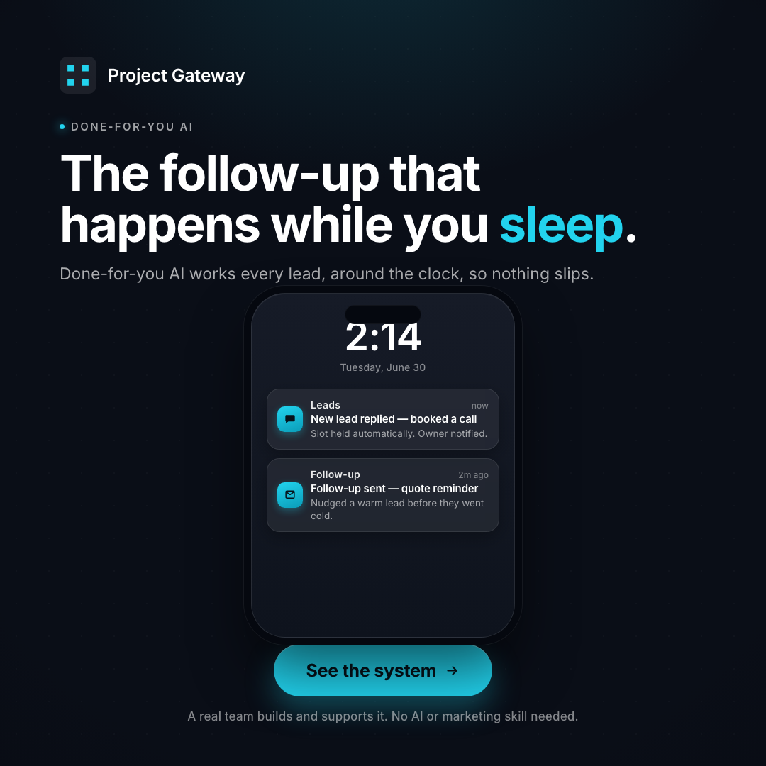 Project Gateway general business ad — Phone Alerts